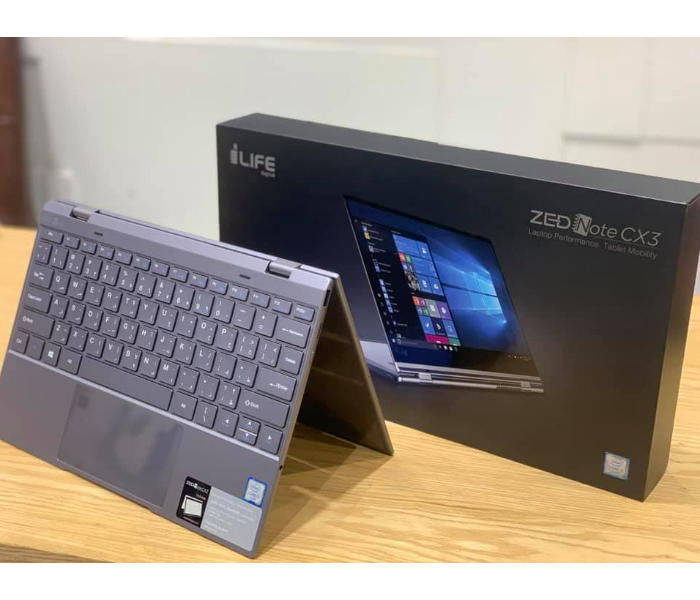 I-Life Zed Note CX3 13.3 inch Laptop Intel Core i3 5005U 4GB RAM 256GB SSD Windows 10 English Arabic - Silver - Zoom Image 1