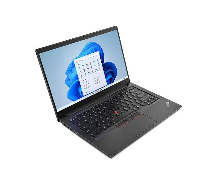 Lenovo 21E300BFGR ThinkPad E14 Gen4 Intel Core i7-1255U Processor 14 Inch FHD IPS 8GB DDR4 512GB SSD 2GB NVIDIA GeForce MX550 Graphics Arabic English Keyboard - Black - Zoom Image 2