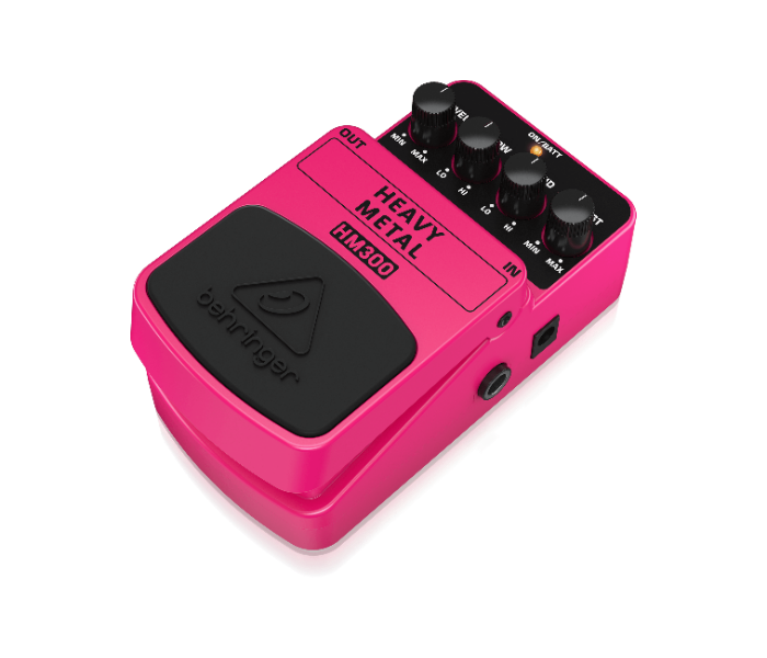 Behringer HM300 Heavy Metal Distortion Effects Pedal - Pink - Zoom Image 4