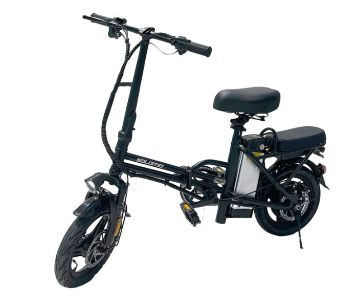 Solomo F6B Sleek And Modern Electric Folding Bike -Black - Zoom Image 1