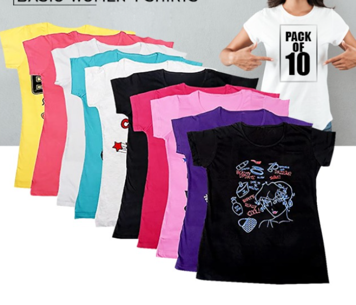 FN-Pack of 10 Pieces Children Boys Girls T-shirts - Zoom Image