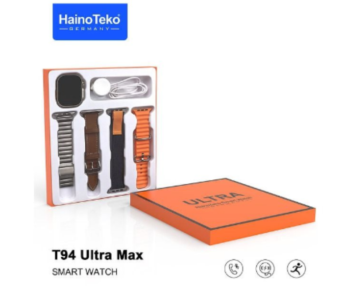 Haino Teko T94 Ultra Max Smart Watch with Four Set Straps - Zoom Image 2