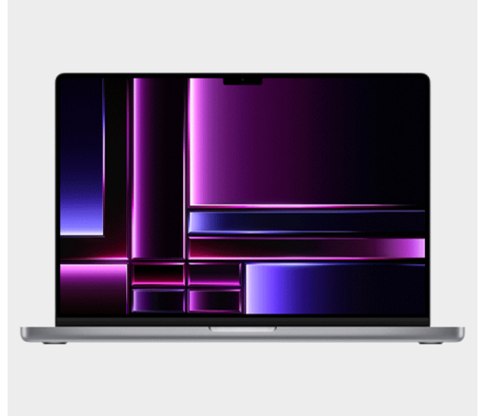 Apple MacBook Pro MPHE3 LL/A 2023 14 Inch with M2 Pro 10-Core CPU 16-Core GPU 16GB RAM 512GB SSD English Keyboard - Gray - Zoom Image 1