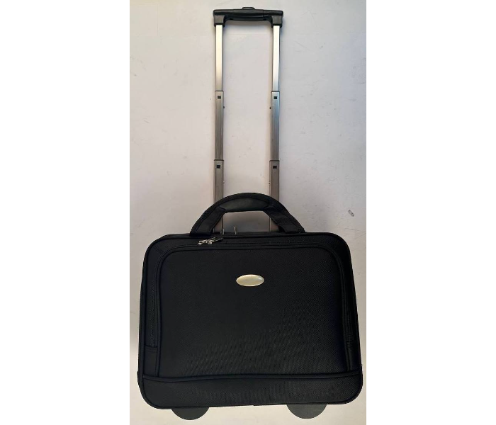 VS066 Polyester 2 Wheel Trolley Bag - Black - Zoom Image 2