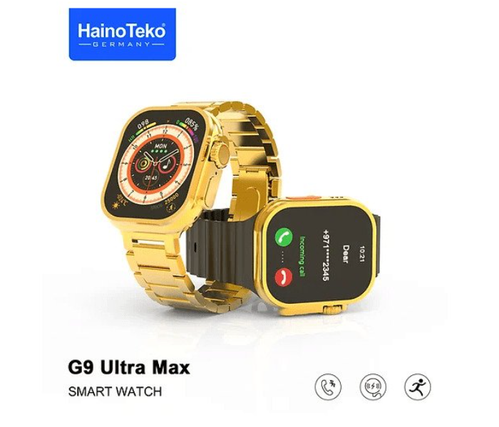 Haino Teko G9 Ultra Max Smart Watch Golden Edition with Dual Straps - Zoom Image 6