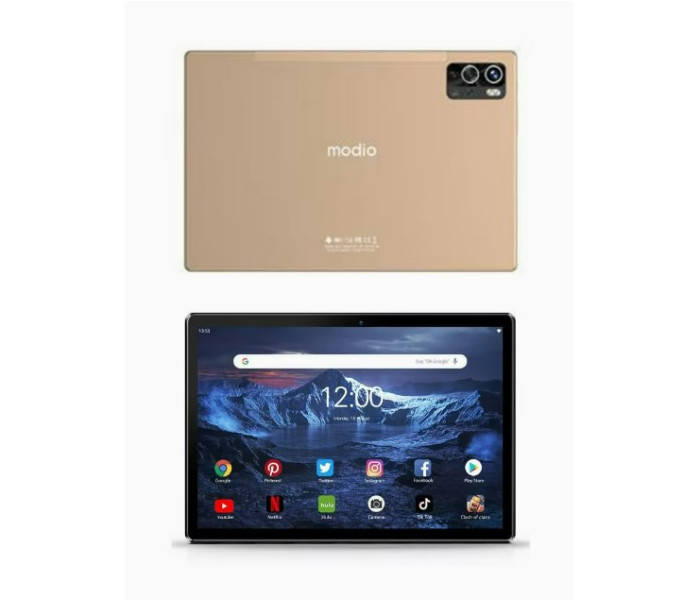 Modio M27 5G Android Tablet PC 10.1 Inch 8GB RAM 256GB ROM Dual Sim with Wireless Keyboard and Mouse - Gold - Zoom Image 6