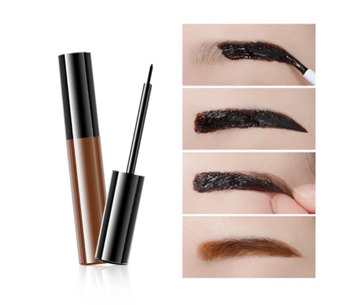 Highly pigmented and long-lasting Waterproof Eyebrow Peel Off And Tatoo Tint Gel With Shades - Light brown - Zoom Image 2