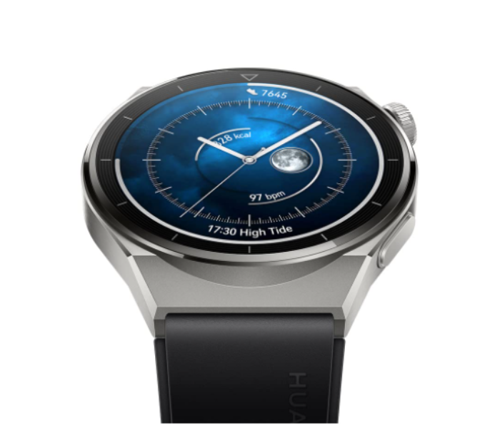 Huawei Watch GT 3 Pro 46mm with Light Titanium Case and Black Fluorescent Strap  - Zoom Image 6