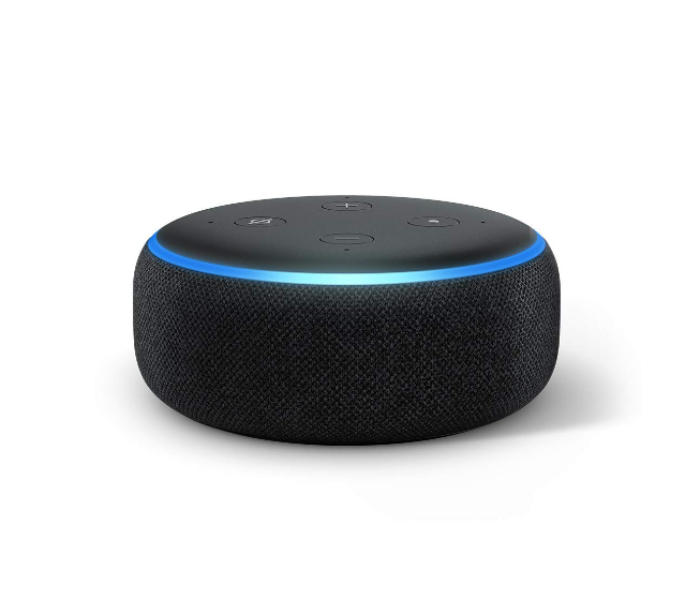 Amazon Echo Dot 3rd Gen with Built-in Alexa Smart Speaker - Black - Zoom Image 1