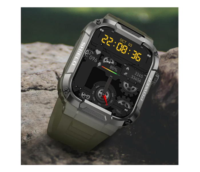 MK66 Rugged Bluetooth Phone Call Sports Wireless Charging HD Display Smart watch For Men - Zoom Image 8