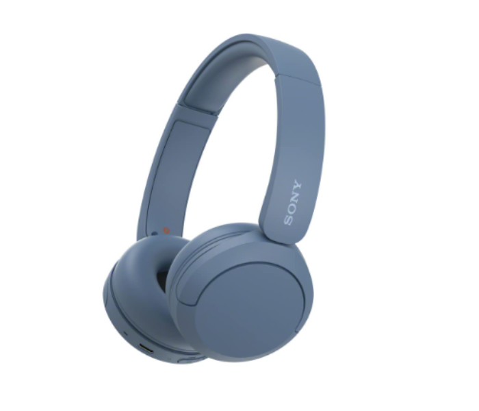 Sony WH-CH520 Wireless On-Ear Bluetooth Headphones with Mic - Blue - Zoom Image 1