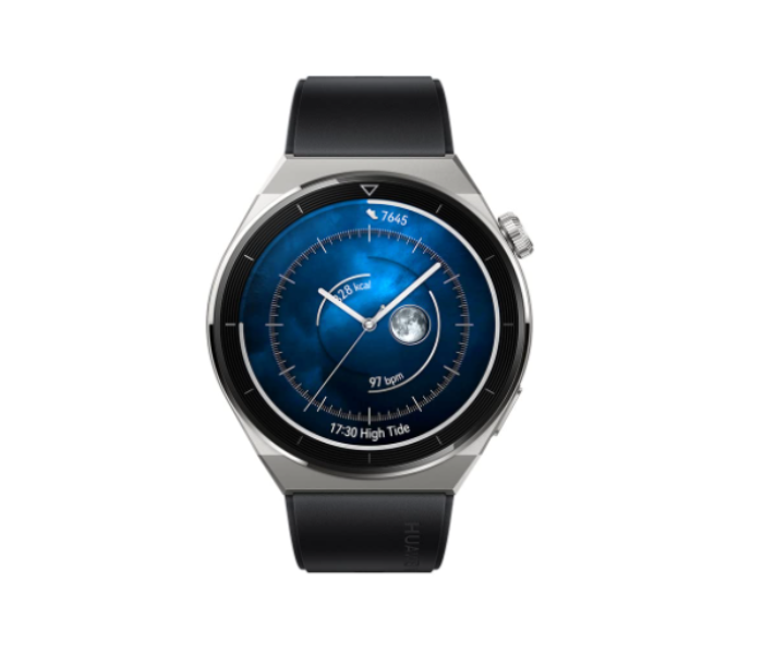 Huawei Watch GT 3 Pro 46mm with Light Titanium Case and Black Fluorescent Strap  - Zoom Image 2