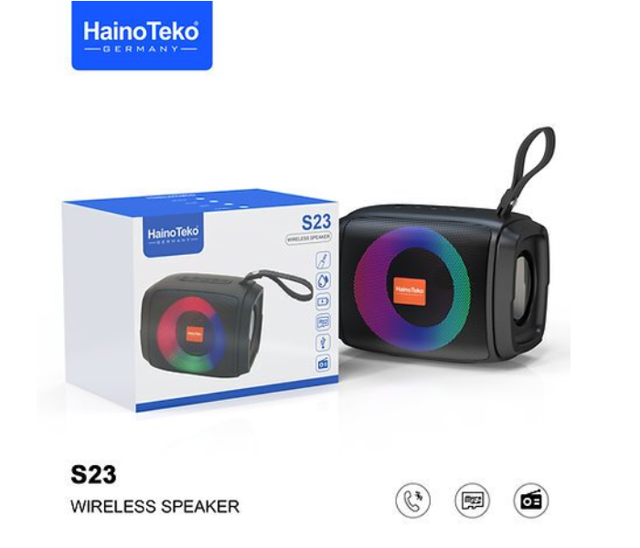 Haino Teko S23 Wireless Speaker - Black - Zoom Image 1