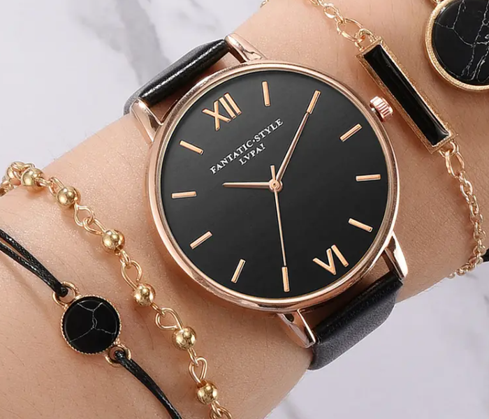 Luxury Brand Women Watches Set Dress Wrist Watch Women Bracelet Watch Female Vintage Quartz Women Wristwatch Accessories Gift Set - Zoom Image 1