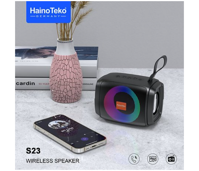 Haino Teko S23 Wireless Speaker - Black - Zoom Image 2