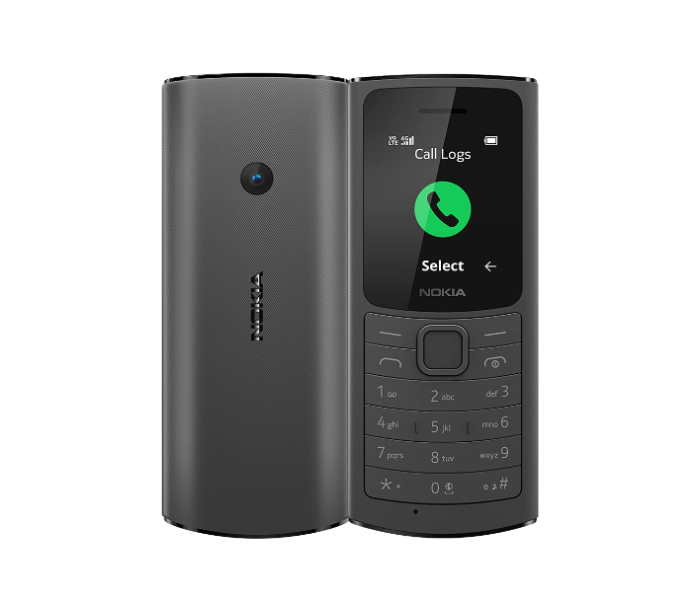 Nokia 110 4G Dual Sim Mobile Phone - Black - Zoom Image 1