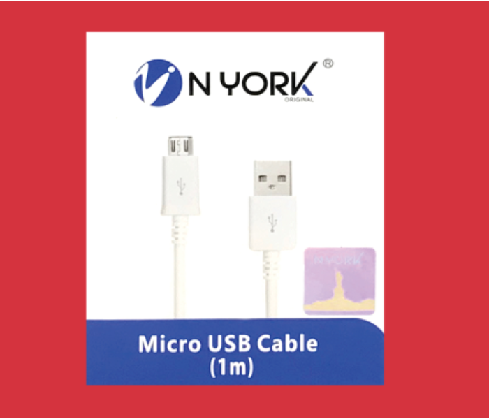 Nyork NYU-23 Micro USB Cable - White - Zoom Image 2