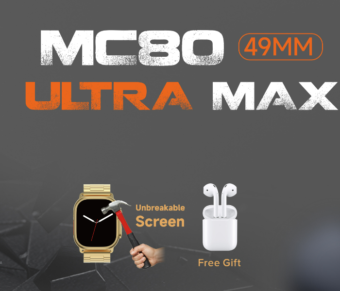 Modio MC80 ULTRA MAX 2.2 Inch Smart Watch with Three Set Straps and Headset - Zoom Image 8