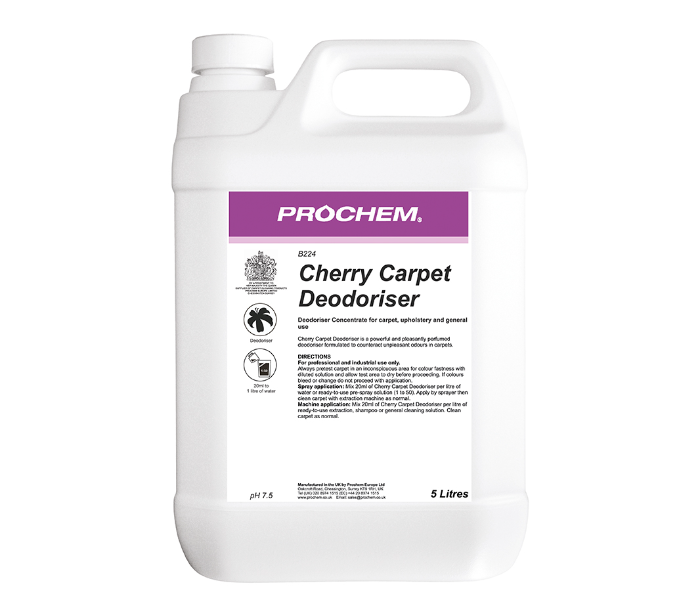 Prochem B224 Powerful And Pleasant Chering Carpet Deodoriser -5l - Zoom Image