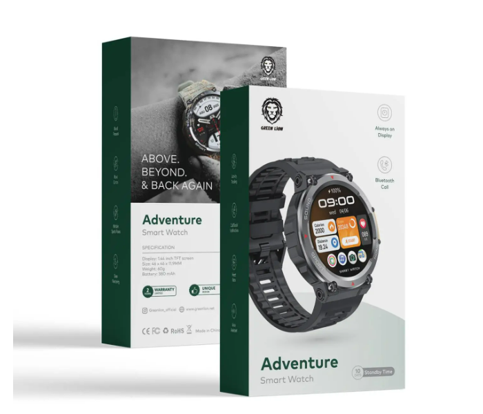 Green Adventure Smart Watch - Black - Zoom Image 2