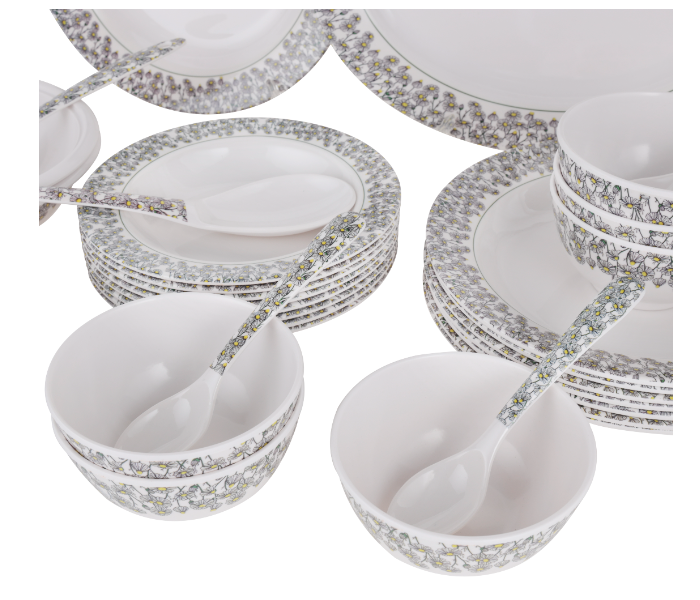 Royalford RF6718 45 Pieces Melamine Dinner Set - Zoom Image 2