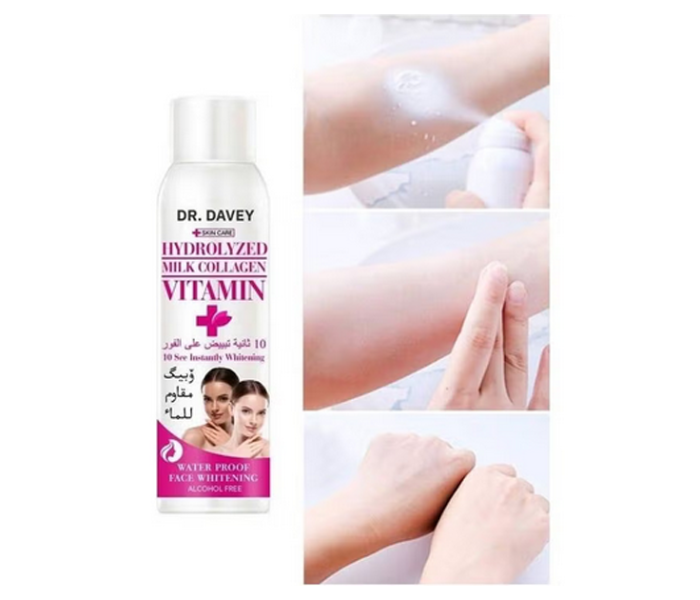 Dr.Davey Instant Face Body Whitening Hydrolyzed Milk Collagen Vitamin Spray - B - Zoom Image 2