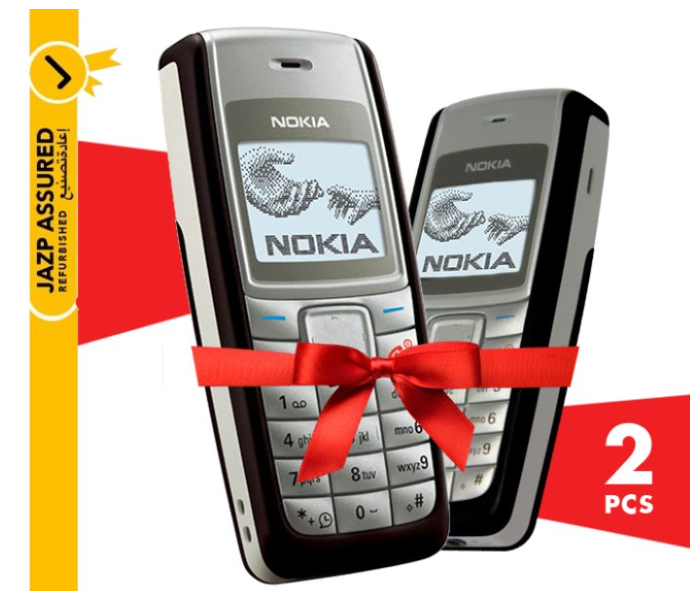 Nokia 1112 Mobile Phone 2 Pcs Bundle (Refurbished) - A - Zoom Image 1