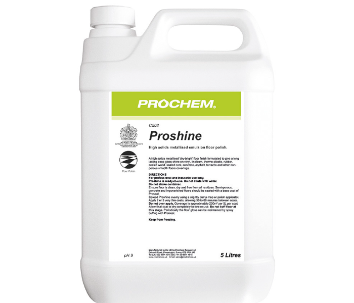 Prochem C503 High Glose Self Shining Polish Proshine -5L - Zoom Image