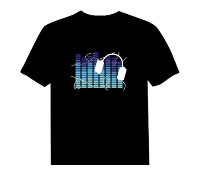 W4152-4 Equalizer Clothes for Party Sound Activated LED Tshirts - Zoom Image 4