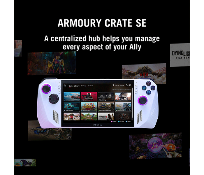 Asus ROG ALLY Handheld Gaming 16GB RAM 512GB SSD with AMD Ryzen Z1 Extreme Processor and AMD Radeon Navi3 Graphics - Zoom Image 10