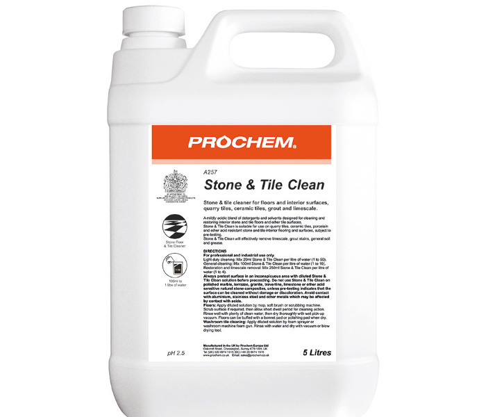 Prochem A257 Mildly Acidic Detergant For Stone And Tile Clean - Zoom Image