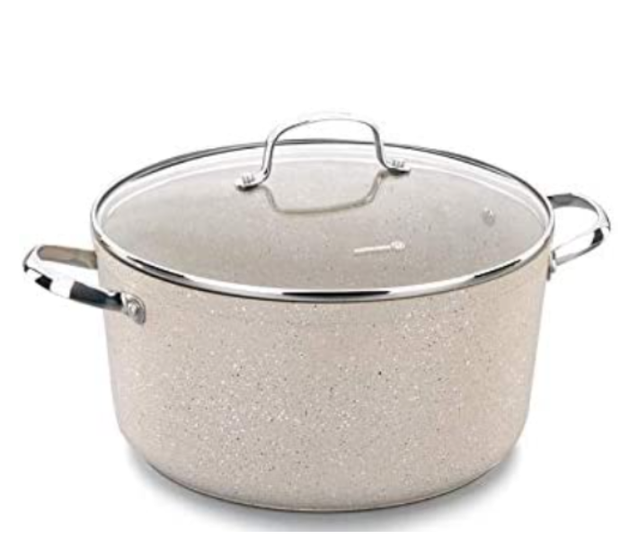 Korkmaz A1261 Granita Casserole 24X12.5Cm 5.0L, Beige & Silver - Zoom Image 1