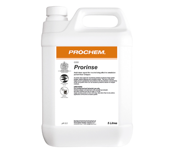 Prochem C255 Pro Rinse Of Neutralising Alkaline -5L - Zoom Image