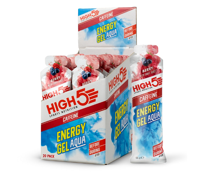 KBY HIGH5 CAFFEINE BERRY Energy Gel Aqua Caffeine WIth Berry Flavor - 66Gram(1 Piece) - Zoom Image