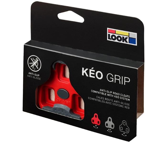 KBY KEORD Look Keo Grip 9 Degree Float Road Bike Pedal Cleats Attachment - Red - Zoom Image