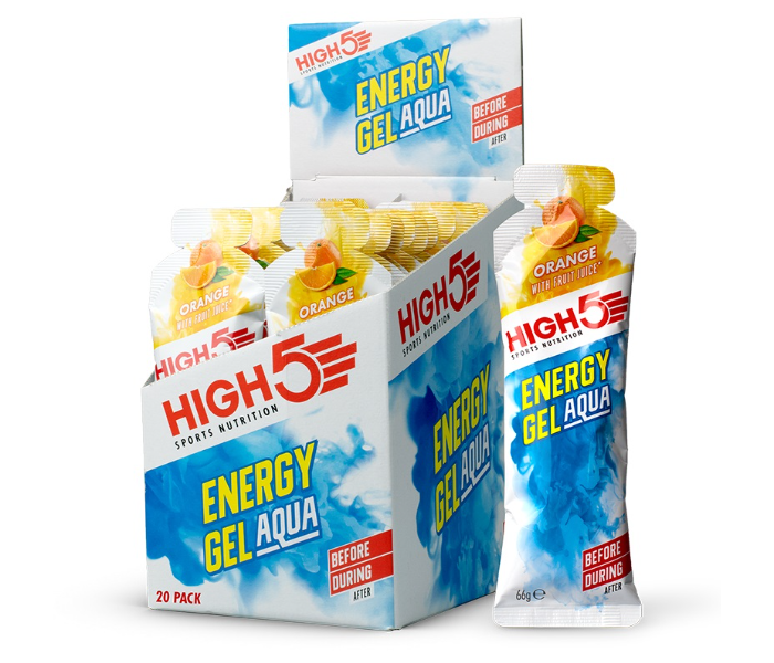 KBY HIGH5 AQUA ORANGE Energy Gel Aqua With Orange Flavor -66Gram(1 Piece) - Zoom Image