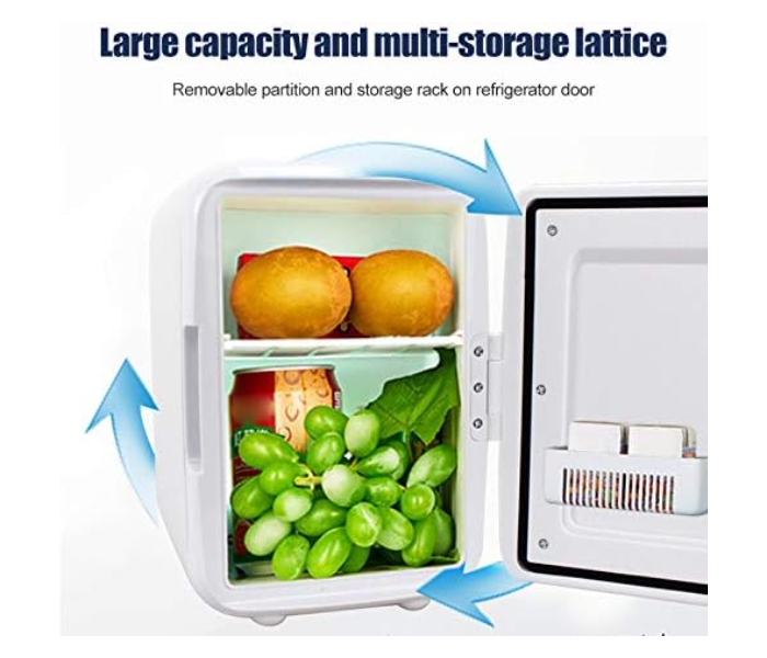 Mini 4L Portable and Compact Powered Fridge Refrigerators Dual-Use Food Beverage Cooler for Car - Zoom Image 6