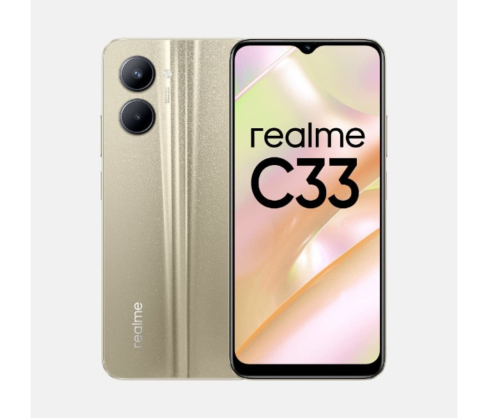 Realme C33 4GB RAM 64GB 4G Smartphone - Sandy Gold - Zoom Image 1