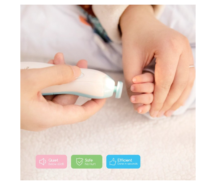 W4152-2 Electric Safe Baby Nail Clippers Trim Polish Grooming for Newborn Babys Electric Manicure Set - Zoom Image 1