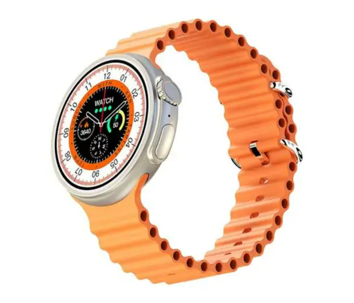 Porodo Ultra Evo Smart Watch 1.51 inch Wide Touch Screen - Orange - Zoom Image 3