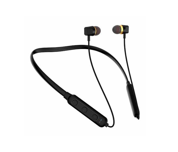 U and i UiNB-3987 Wireless Bluetooth Wireless Neckband - Black - Zoom Image 1