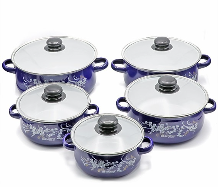 Olympia OE-015 10 Pieces Casserole Set with Glass Cover - Zoom Image 2