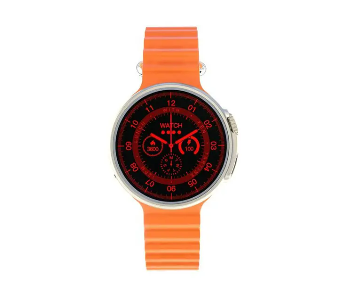 Porodo Ultra Evo Smart Watch 1.51 inch Wide Touch Screen - Orange - Zoom Image 2