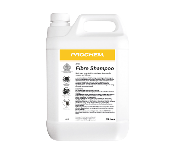 Prochem B105 High Foam Crystelling Fibre Shampoo -5L - Zoom Image