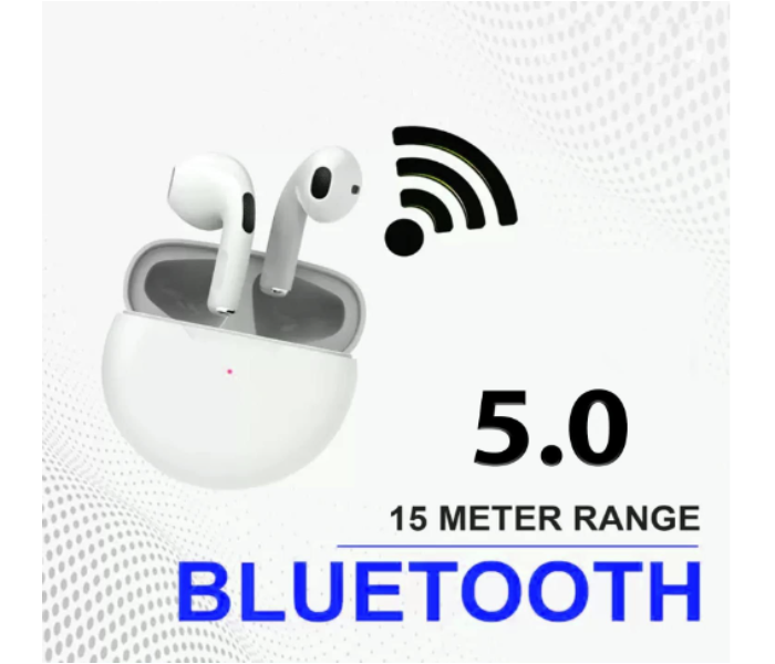 Nyork BE705 Wireless Earpods Mini with Touch Sensor - White - Zoom Image 2