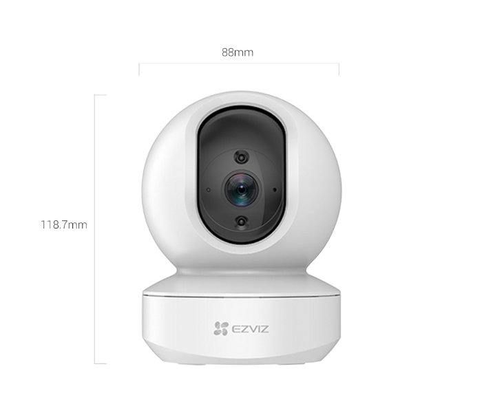 EZVIZ TY1 Smart Wi-Fi Pan & Tilt Camera - Black and White - Zoom Image 4