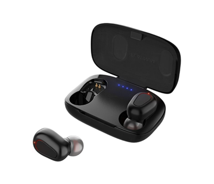 Platinum Trend TWS Wireless Earphones - Black - Zoom Image 2