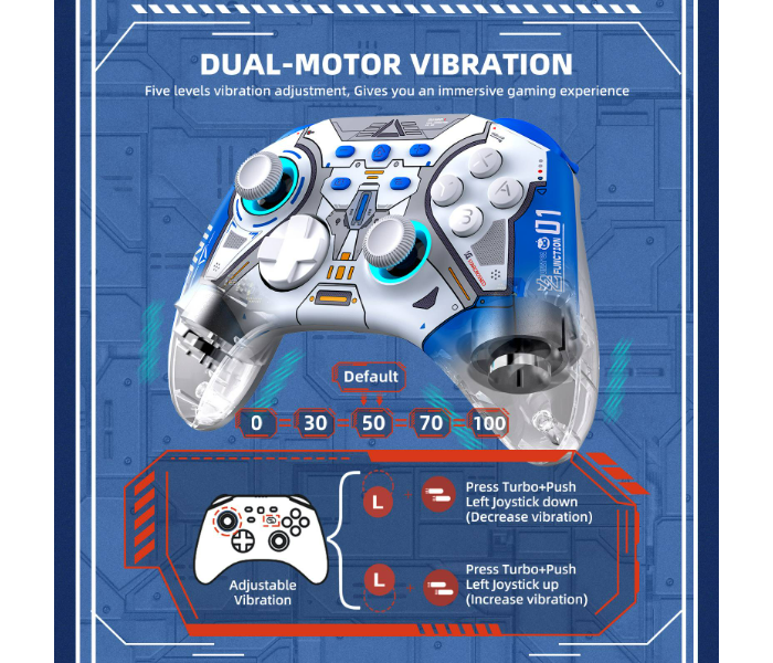 IINE Ares Mecha Wireless Pro Controller – Mecha Blue  - Zoom Image 5