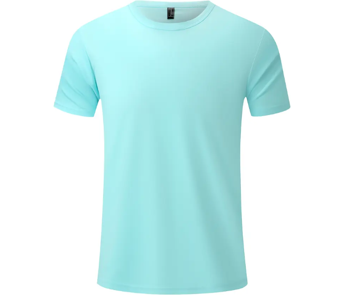 Uni Mixed Color Breathable Casual Round Neck Cotton T-Shirt - XL - Zoom Image 3