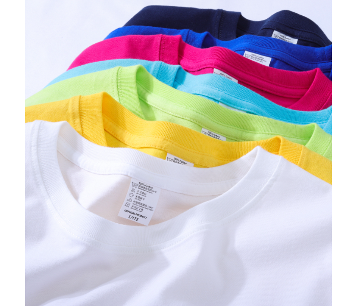 Uni Mixed Color Breathable Casual Round Neck Cotton T-Shirt - Medium - Zoom Image 2